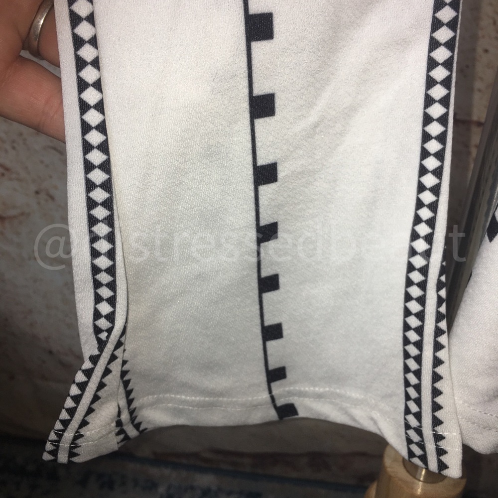 ❌ White Black Retro Barbie 2PC Pant Set - Picture 12 of 16